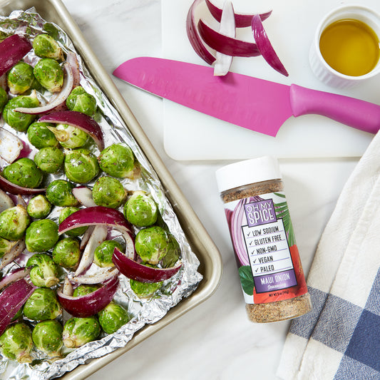 Maui Onion Brussel Sprouts