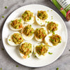 Sriracha Lime Avocado Deviled Eggs