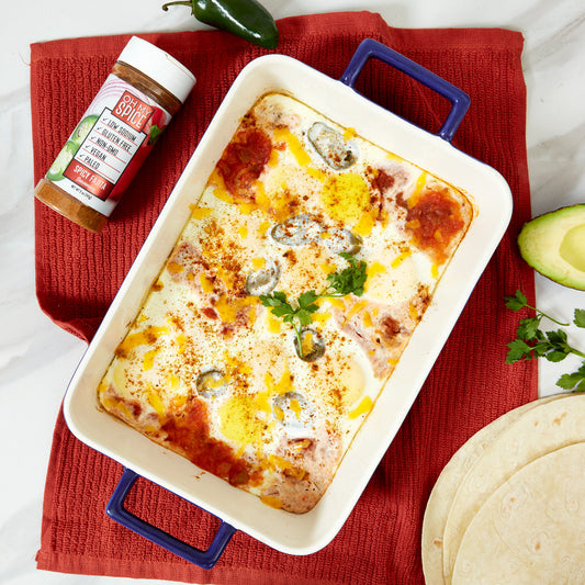 Spicy Fajita Baked Eggs
